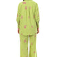Jaitra Apparels Green Embroidered Premium Pure Cotton Co-Ord Set For Women - Swadesiicart