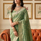 Anaita Green Woven Tissue Silk Saree With Blouse