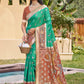 Anaita Olive Silk Saree With Blouse Piece