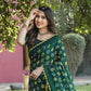 Anaita Green Woven Design Pure Bandhej Silk Saree With Blouse