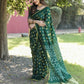 Anaita Green Woven Design Pure Bandhej Silk Saree With Blouse