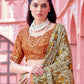 NOZ2TOZ Women's Banarasi Silk Beige Printed Designer Saree With Blouse Piece | Swadesiicart
