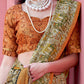 NOZ2TOZ Women's Banarasi Silk Beige Printed Designer Saree With Blouse Piece | Swadesiicart