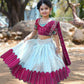 Jyoti Fashion Classy Wine Heavy Chenille Sequins Embroidered Kids Lehenga Choli Set | Swadesiicart