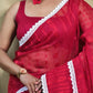 Exclusive Collection Beautiful Red Jaal Jamdani Saree - Swadesiicart
