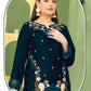 Anaita Green Velvet Suit with Embroidery Sequence Work