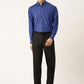 Jainish Blue Men's Cotton Printed Formal Shirts ( SF 716Blue ) | Swadesiicart