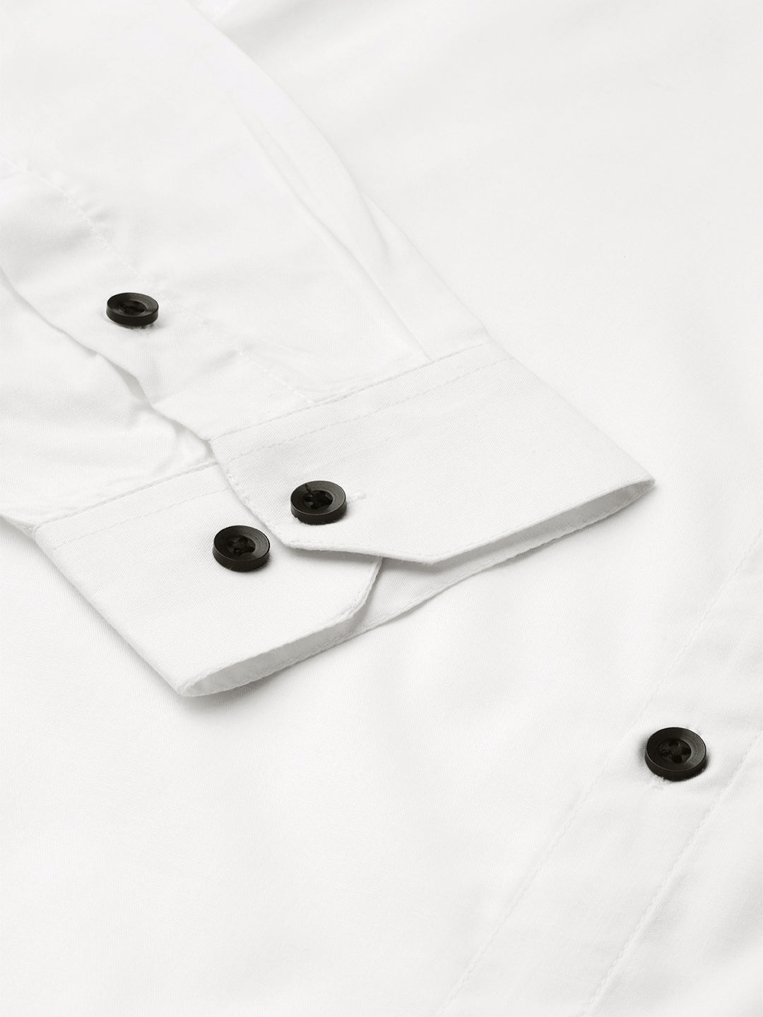 Jainish White Men's Cotton Solid Mandarin Collar Formal Shirts ( SF 726White ) | Swadesiicart