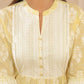 Juniper Womens Limeyellow Cambric Printed Tiered Dress With Flared Sleeve | Swadesiicart