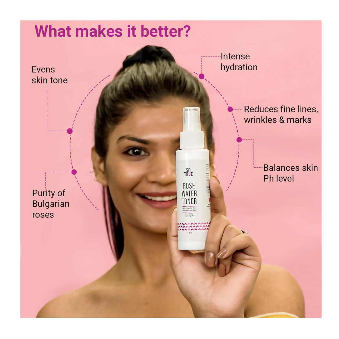 Sotrue Rose Water Spray For Face - Swadesiicart