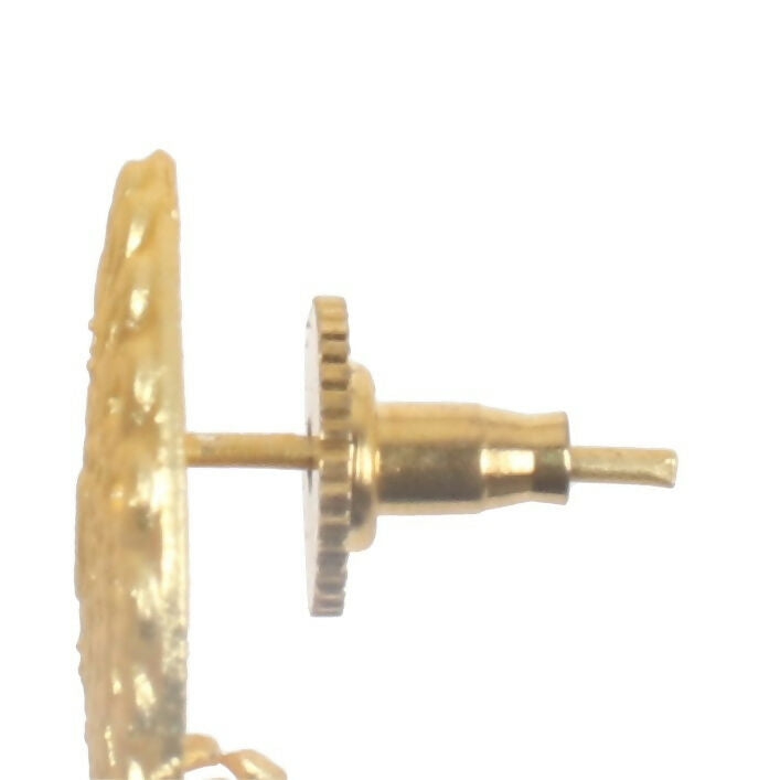 Joban Fashion Women Matte Gold Brass Earrings | Swadesiicart