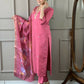 Light Pink Viscose chanderi Stitched Suit With Dupatta - Tanisha | Swadesiicart