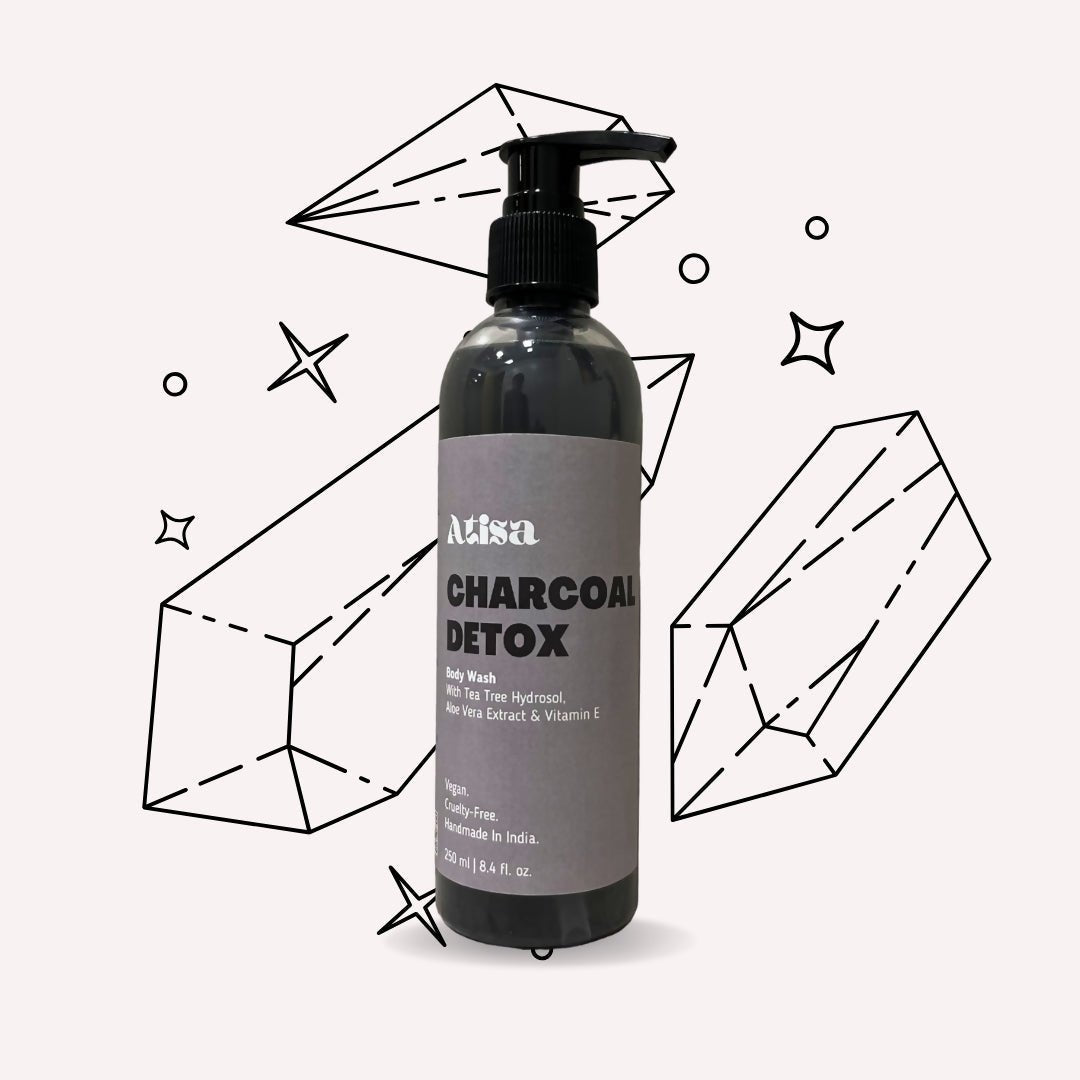 Atisa Charcoal Detox Body Wash | Swadesiicart