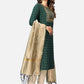 NOZ2TOZ Women Green Cotton Kurta With Pant & Dupatta (3Pcs Set) - Swadesiicart