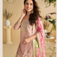 Aarshi Fashions Pink Silk Suits
