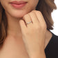 NVR Women's Silver-Plated Rectangular Stylish Ring - Swadesiicart