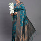 Shree Shyam Fashion Silk Teal Blue Saree