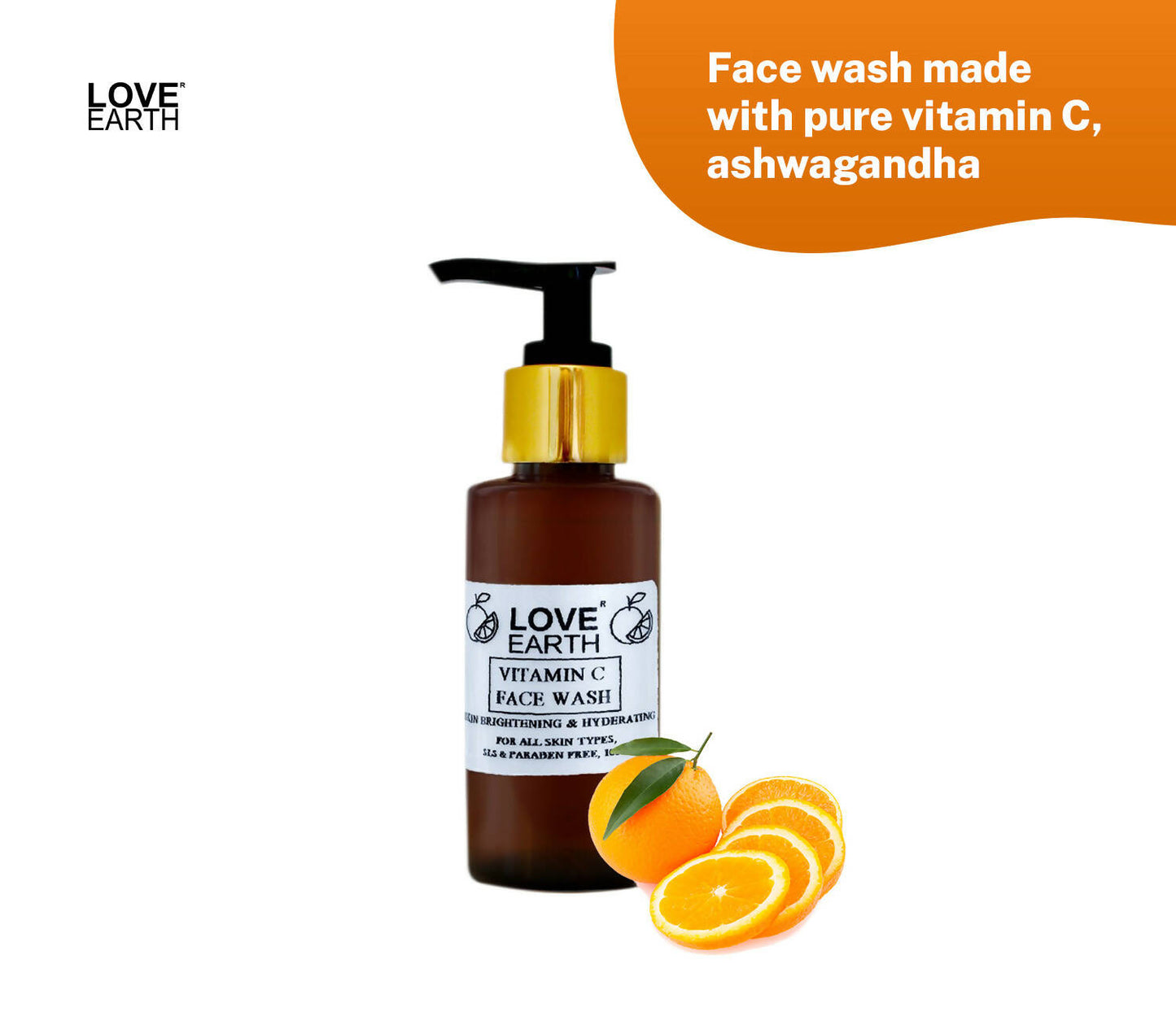 Love Earth Vitamin – C Face Wash - Swadesiicart