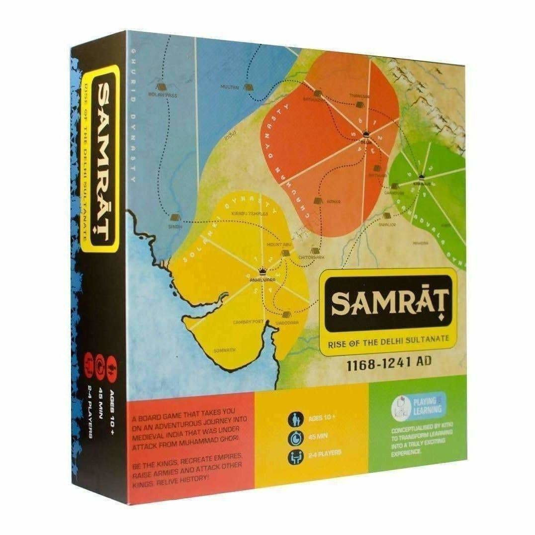 Samrat Strategy Board Game Based on Indian Kings History - Swadesiicart