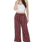 Asmaani Maroon Color Rayon Fabric Stripped Palazzo