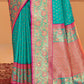 Shree Shyam Fashion Silk Blend Sea Green Saree