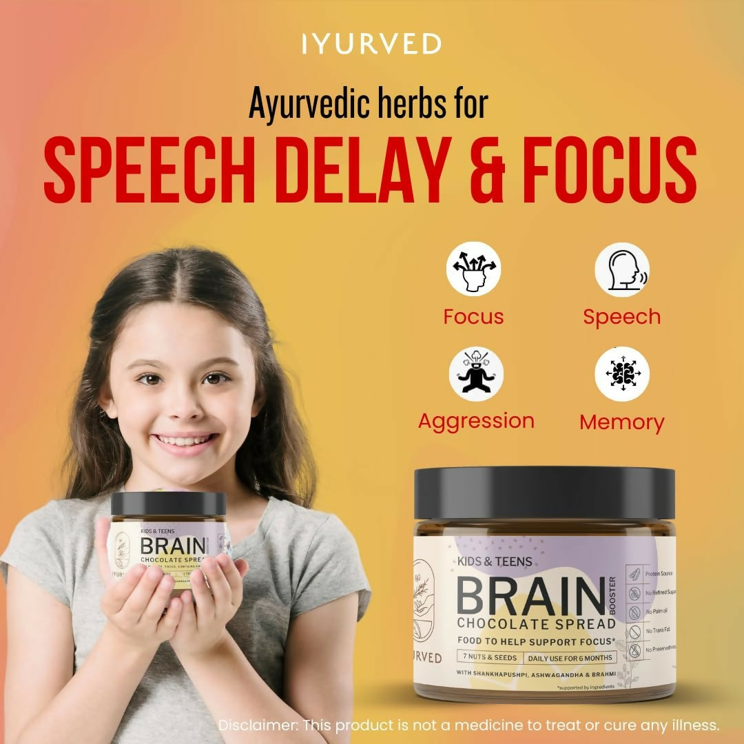 Iyurved Kids and Teens Study Booster Chocolate Spread - Swadesiicart
