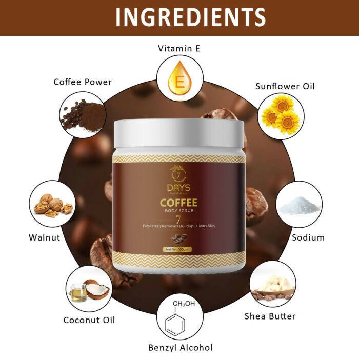 7 Days Coffee Body Scrub - Swadesiicart