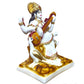 S A Gifts Marble Gold Foil Saraswati Idol - Swadesiicart