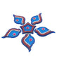 Kundan HandiKrafts Shank Rangoli Blue (Baby) - Swadesiicart