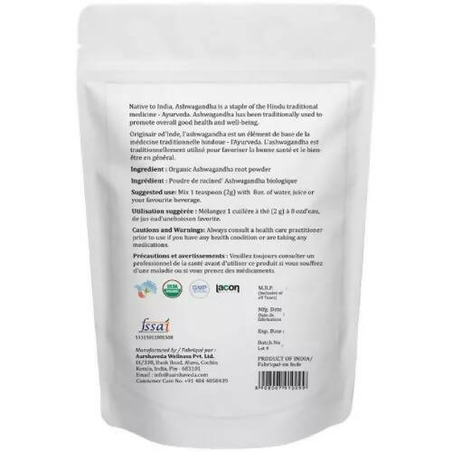 Aarshaveda Organic Ashwagandha Powder - Swadesiicart