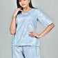 Morchari Digital Print Semi Muslin Co-Ord Set Top & Trouser-Multicolor - Swadesiicart