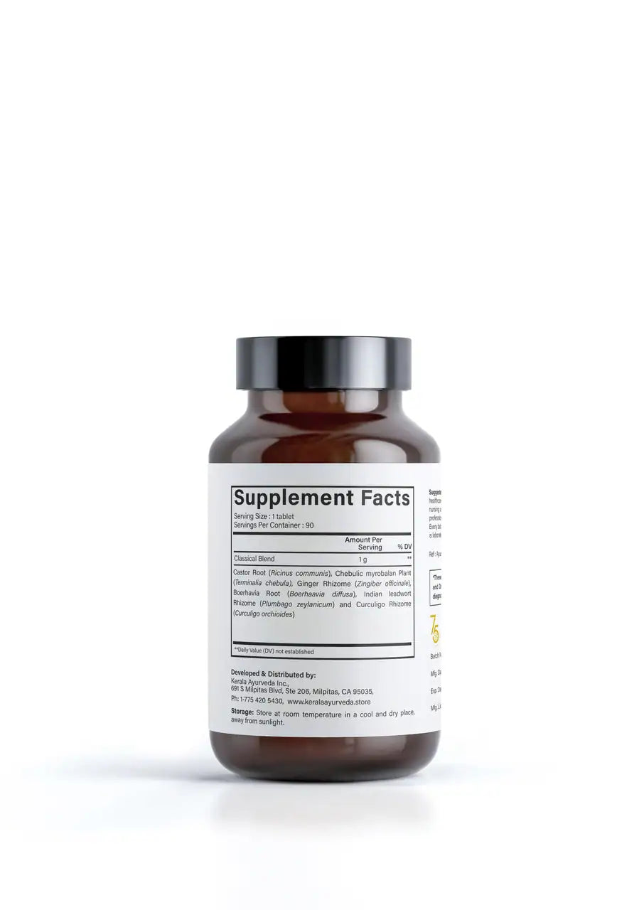 Gandharvahasthadi Kwath - Aids Digestion and Alleviates Bloating (90 Tablets)