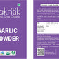 Praakritik Organic Garlic Powder - Swadesiicart