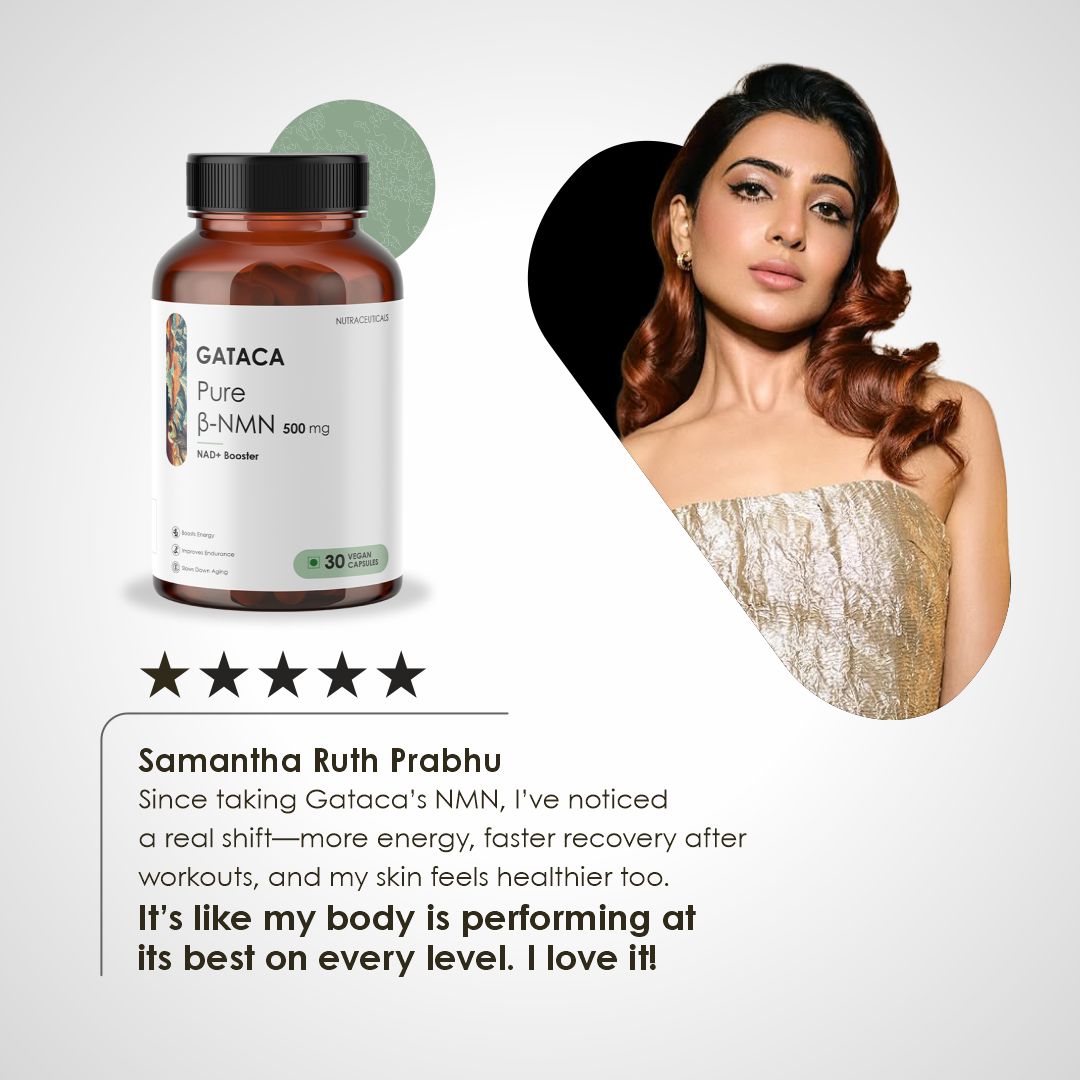 GATACA Pure β-NMN -  250 mg Capsules, Backed by 21 Patents | Swadesiicart