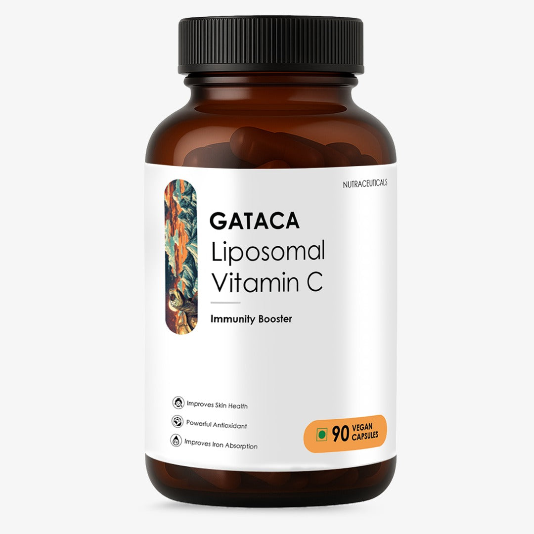 GATACA Liposomal Vitamin C Capsules for High Bioavailability| Immunity, Better Skin & Iron Absorption | Swadesiicart