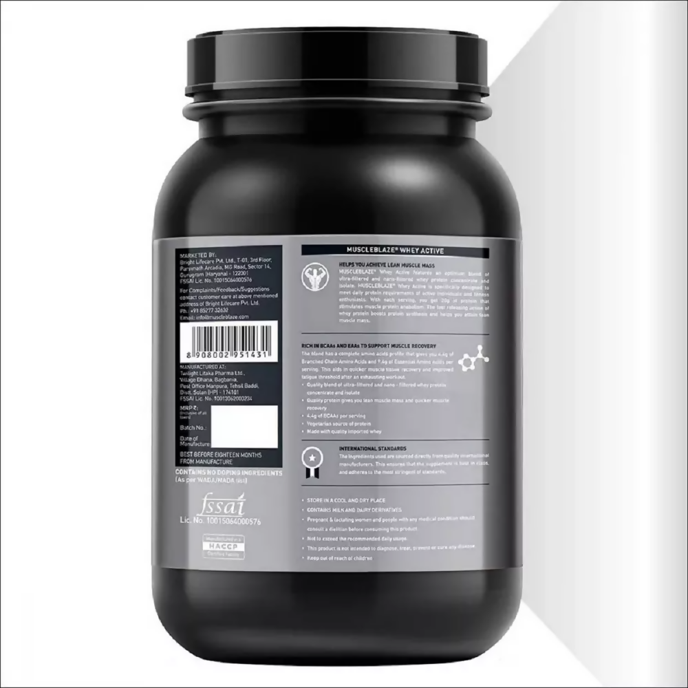 MuscleBlaze Whey Active Chocolate | Swadesiicart