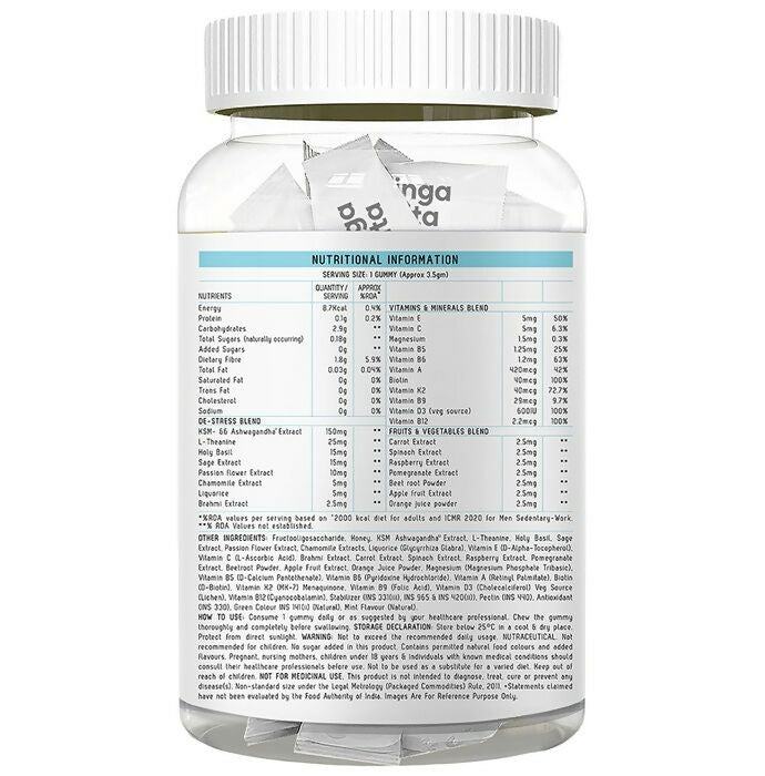 Zingavita De-Stress Gummies - Swadesiicart