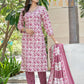 BulBul Fashionista Wine Cotton Kurta Set with Dupatta - Swadesiicart