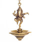 eCraftIndia Brown Dancing Ganesha Brass Hanging Diya | Swadesiicart