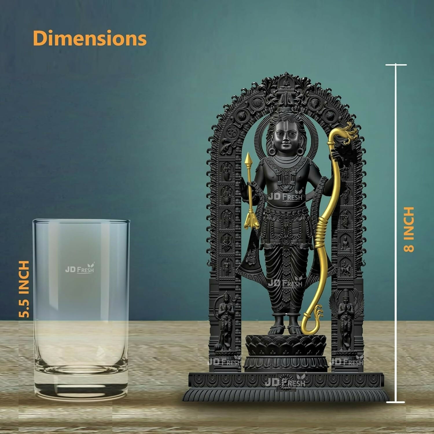Jd Fresh Shree Ram Lalla Murti In Ayodhya Mandir Ramlalla Temple Idol - Swadesiicart