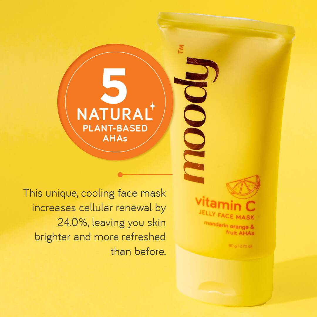 Moody Vitamin C Jelly Face Mask - Swadesiicart