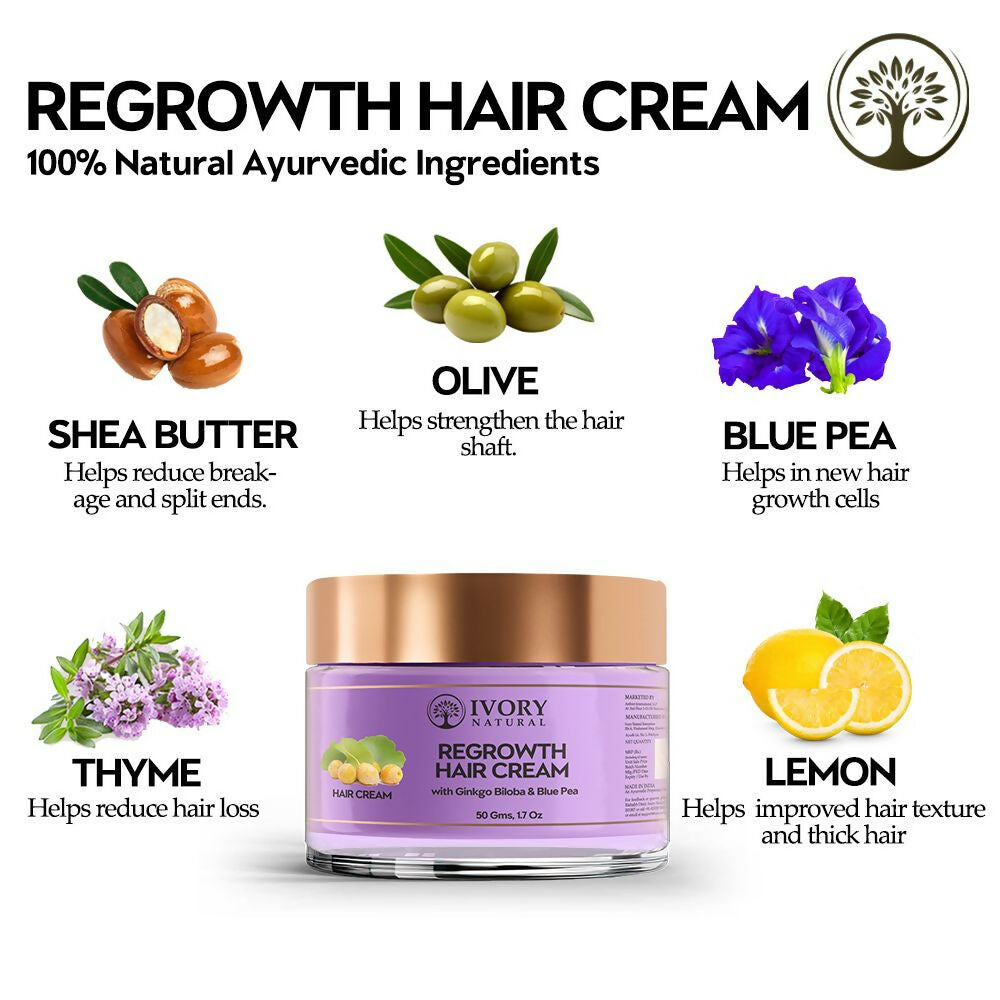 Ivory Natural Hair Growth Cream For Stronger, Healthier Hair | Swadesiicart
