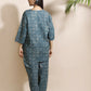 Breathables Abstract Green Cotton Kurta & Pant Co-Ord Set