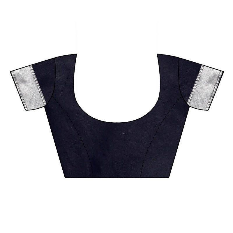 Vamika Banarasi Jacquard Weaving Black Saree (AMEE BLACK) | Swadesiicart