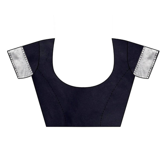 Vamika Banarasi Jacquard Weaving Black Saree (AMEE BLACK) | Swadesiicart