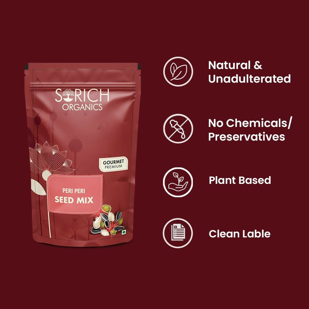 Sorich Organics Peri Peri Seed Mix - Swadesiicart