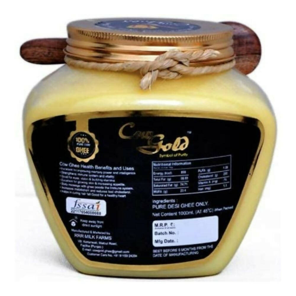 Cow Gold Desi Cow A2 Ghee | Cultured Desi Cow Ghee | 100% Pure and Natural | Helps Boost Immunity - Swadesiicart