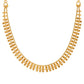 Ruby Raang Golden Necklace with Studs | Swadesiicart