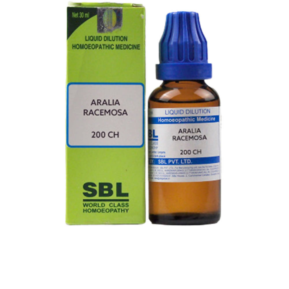 SBL Homeopathy Aralia Racemosa Dilution - Swadesiicart