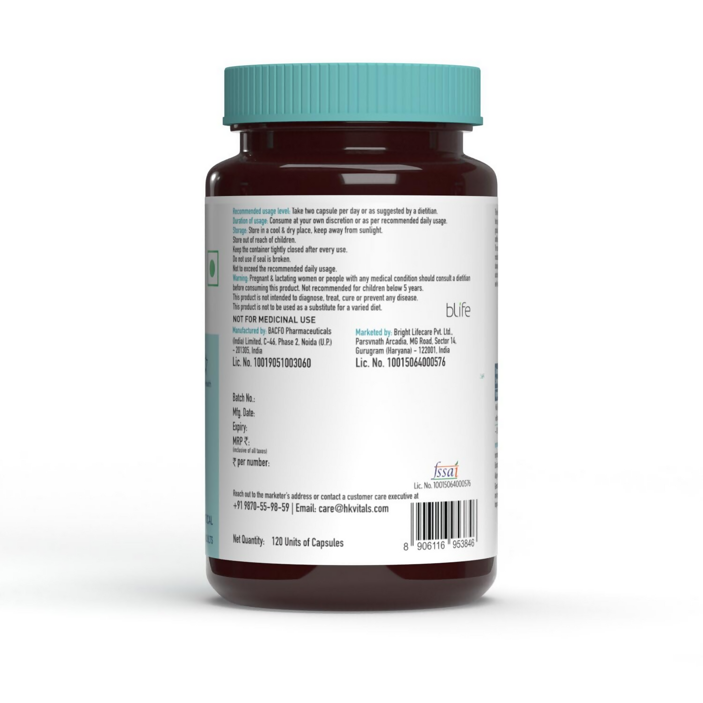 HK Vitals Milk Thistle Extract Capsules - Swadesiicart